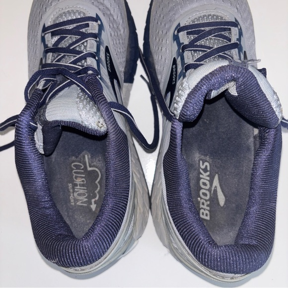 Brooks Beast 18 Road-Running Shoes Men's Size 9M Gray/Blue - Preowned - Picture 9 of 11